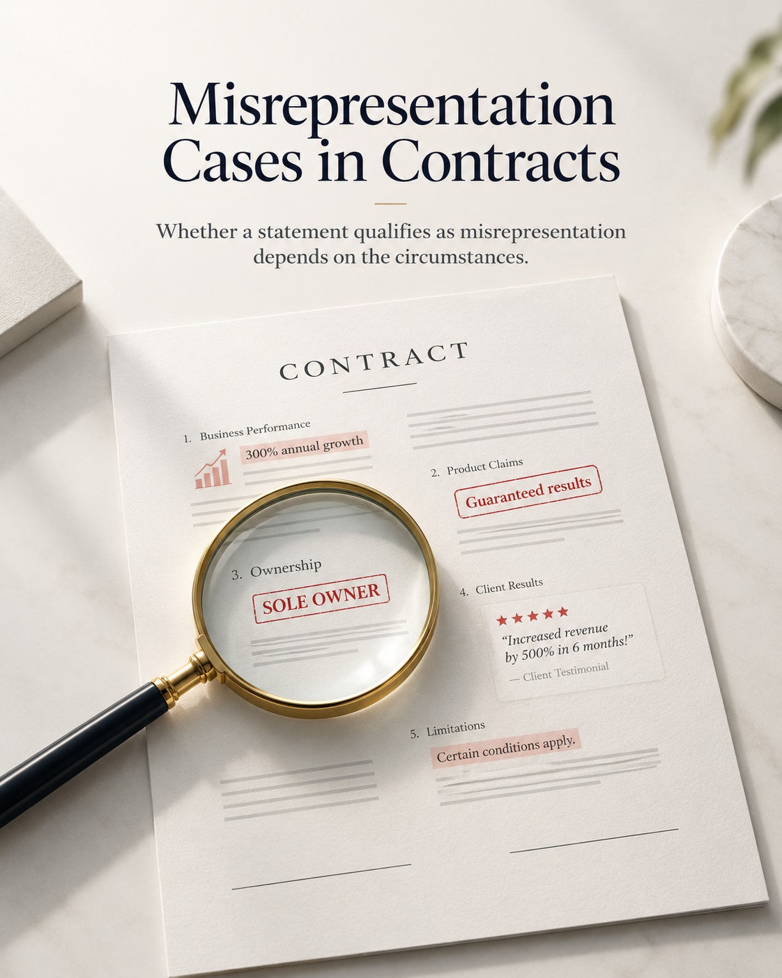 contractual misrepresentation 01